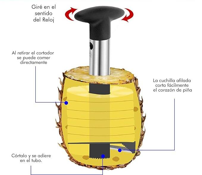 Cortador y Rebanador de Piña